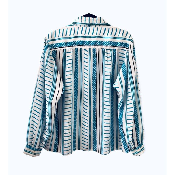 VTG Alfred Dunner Print Button Down Blouse Size 40 (L) - Picture 14 of 15